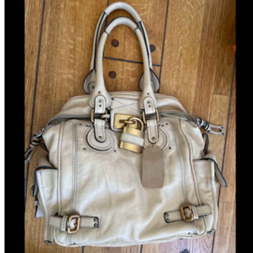 Authentic Vintage Chloe Cream Crossbody  Bag